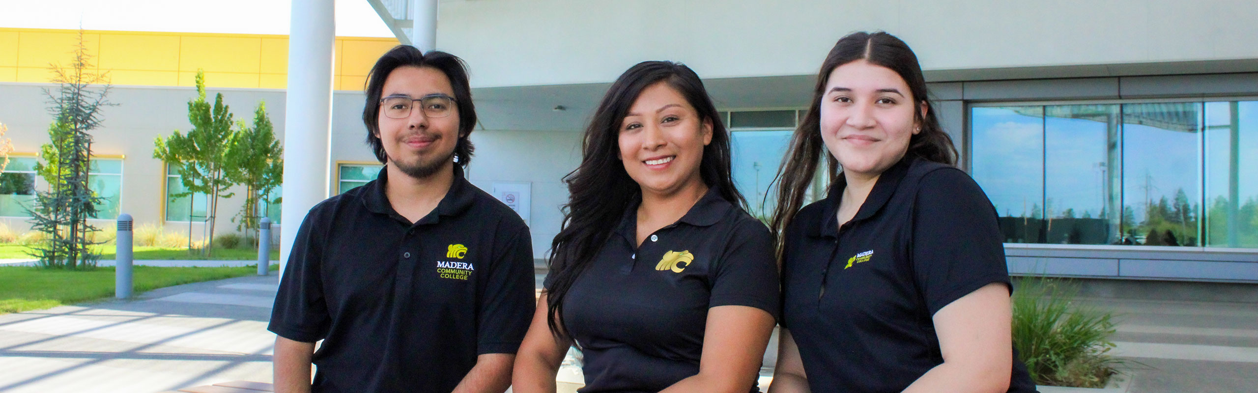 Students of the Welcome Center at a info hub center