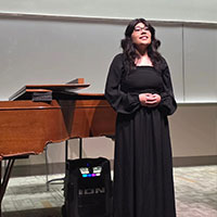 student solo performance